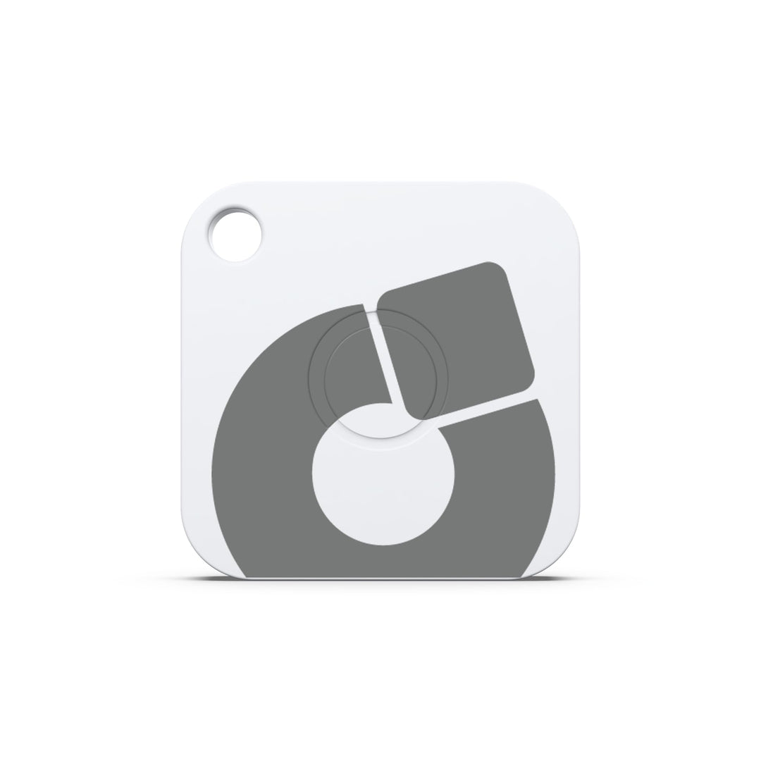 musegear Schlüsselfinder Recharge - weiss I aufladbar I mit Bluetooth App aus Deutschland - 4er Pack