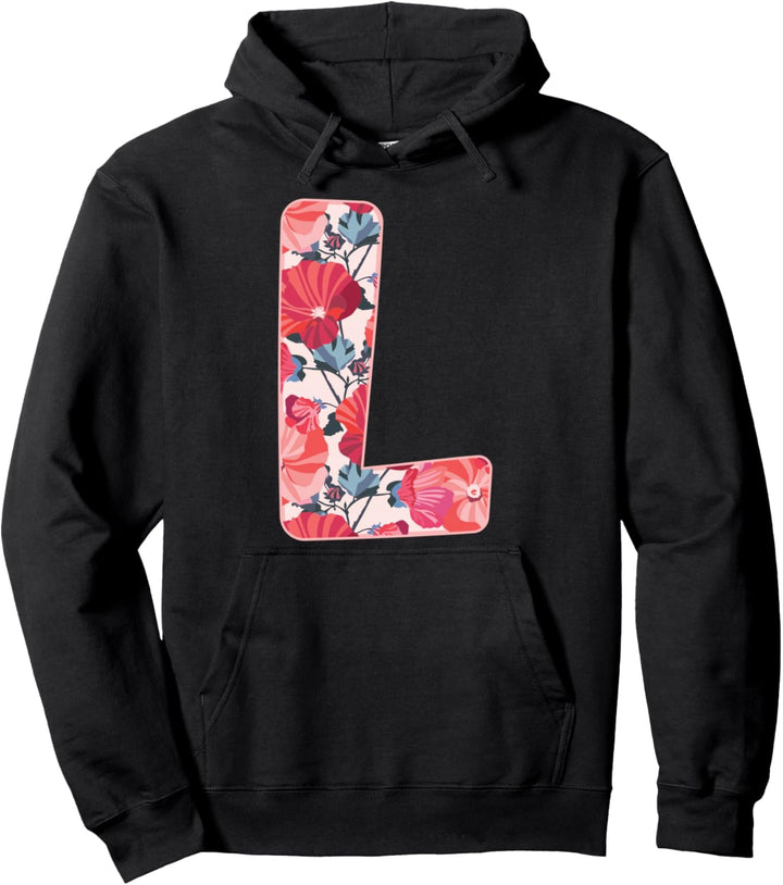 Buchstabe L Alphabet Vorname Konsonant Blume Garten Geschenk Pullover Hoodie