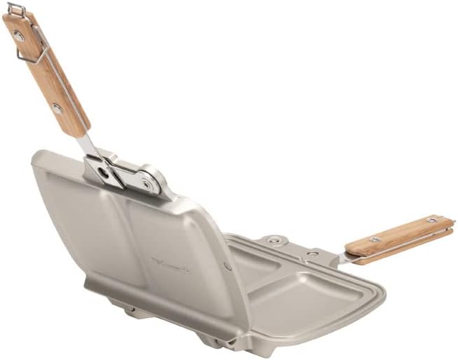 Snow Peak Tramezzino Camping Sandwichmaker, Aluminium, geeignet für Camping & Outdoor