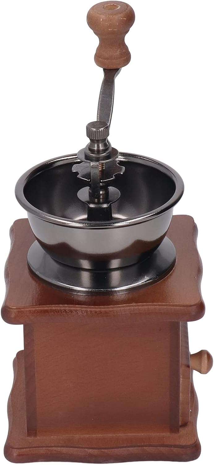 Manuelle Kaffeemühle, Rostfrei, Retro-Stil, Kaffeemühle mit Edelstahlkern