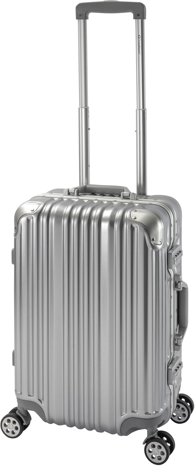 Travelhouse London Koffer Silber S-55cm Bordkoffer · Alu-Rahmen · Polykarbonat Hartschale · Reisegep