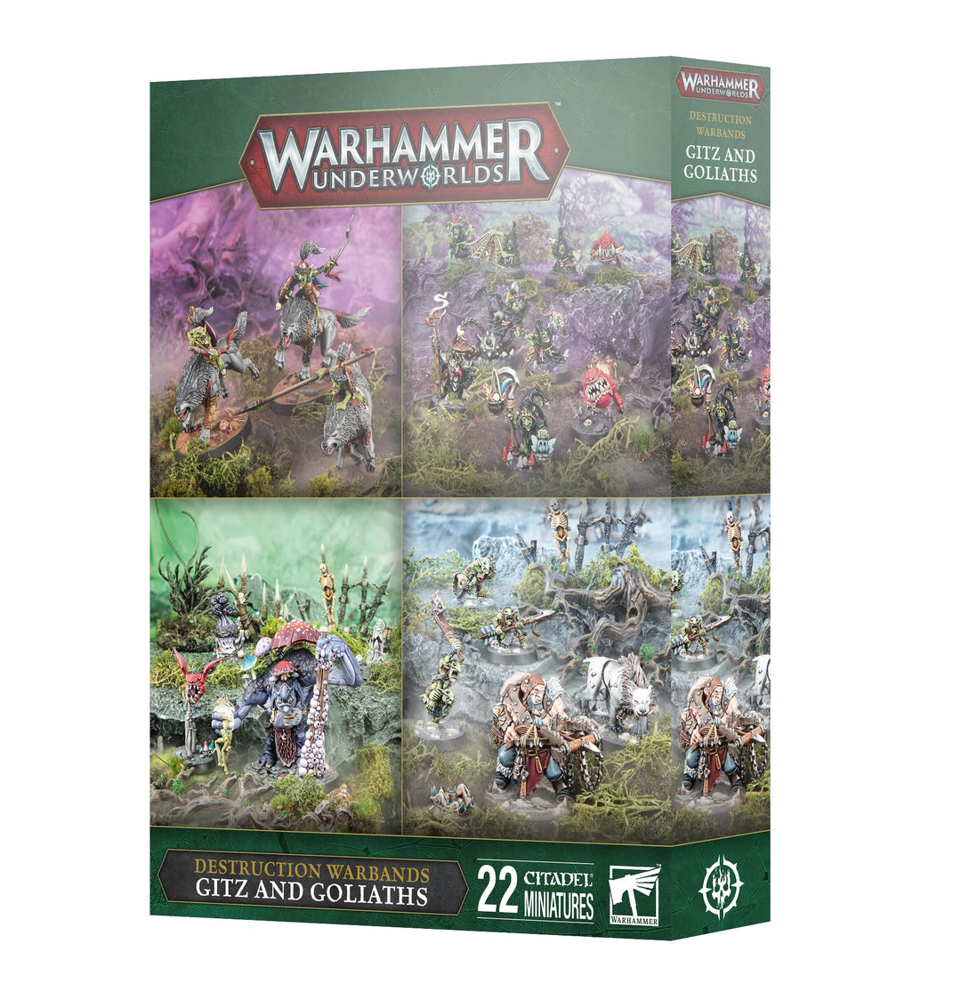 Games Workshop - Warhammer Underworlds: Destruction Warbands - Gitz and Goliaths (4 Warband Pack)