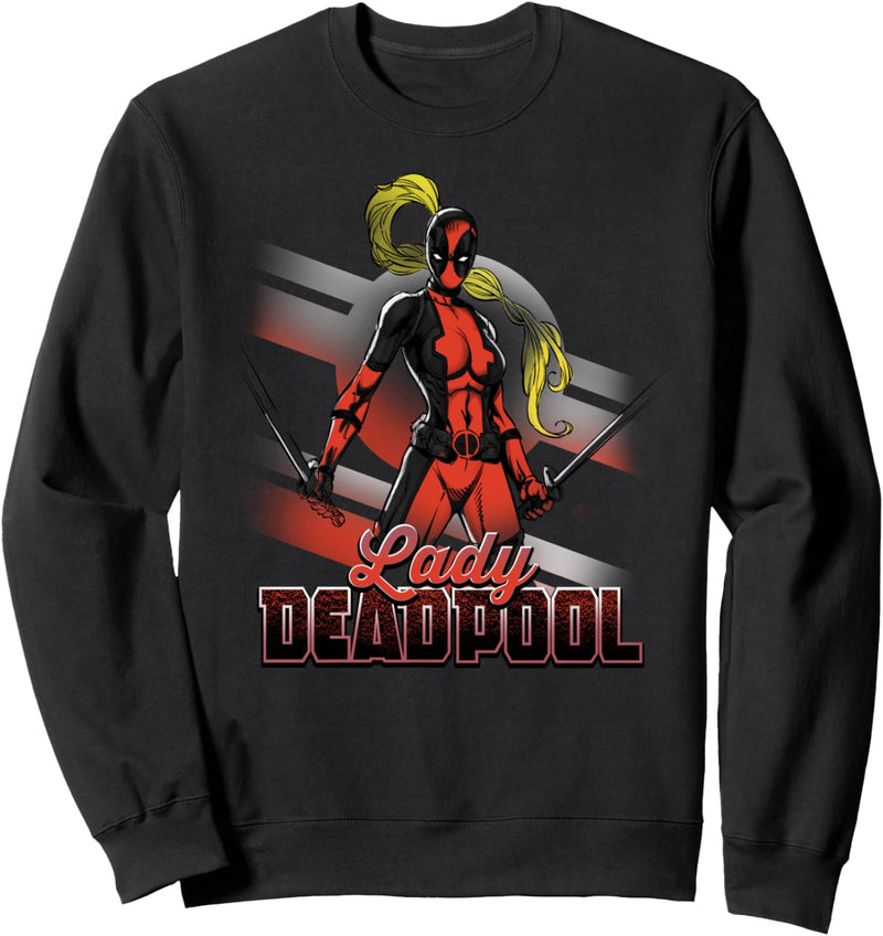 Marvel Lady Deadpool Action Portrait Sweatshirt
