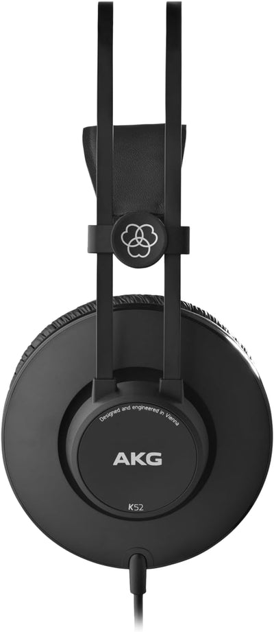 AKG K52 Geschlossener Hochleistungs-Monitoring-Studiokopfhörer, kabelgebunden, leichtes Design, 3,5-