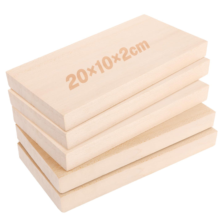 5 Stück 20x10x2cm Schnitzholz Rohlinge Brett aus Lindenholz - Lindenholz zum Schnitzen - Holz zum Sc