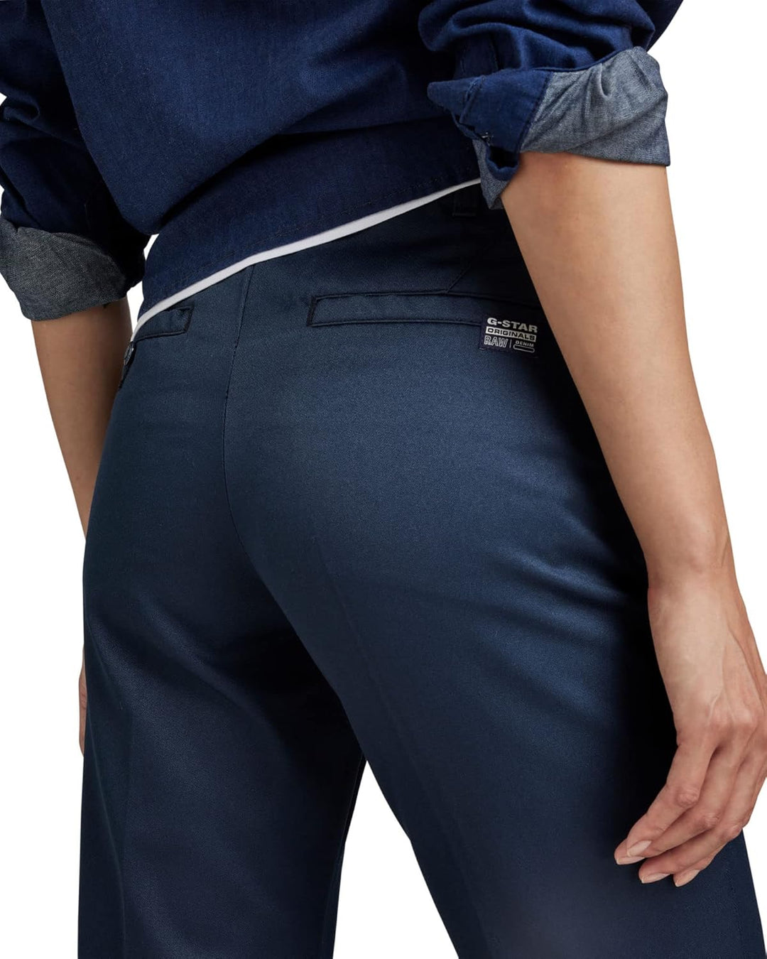 G-STAR RAW Damen Formal Smart Hose Pants 29W Blau (Salute D22893-c657-c742), 29W Blau (Salute D22893