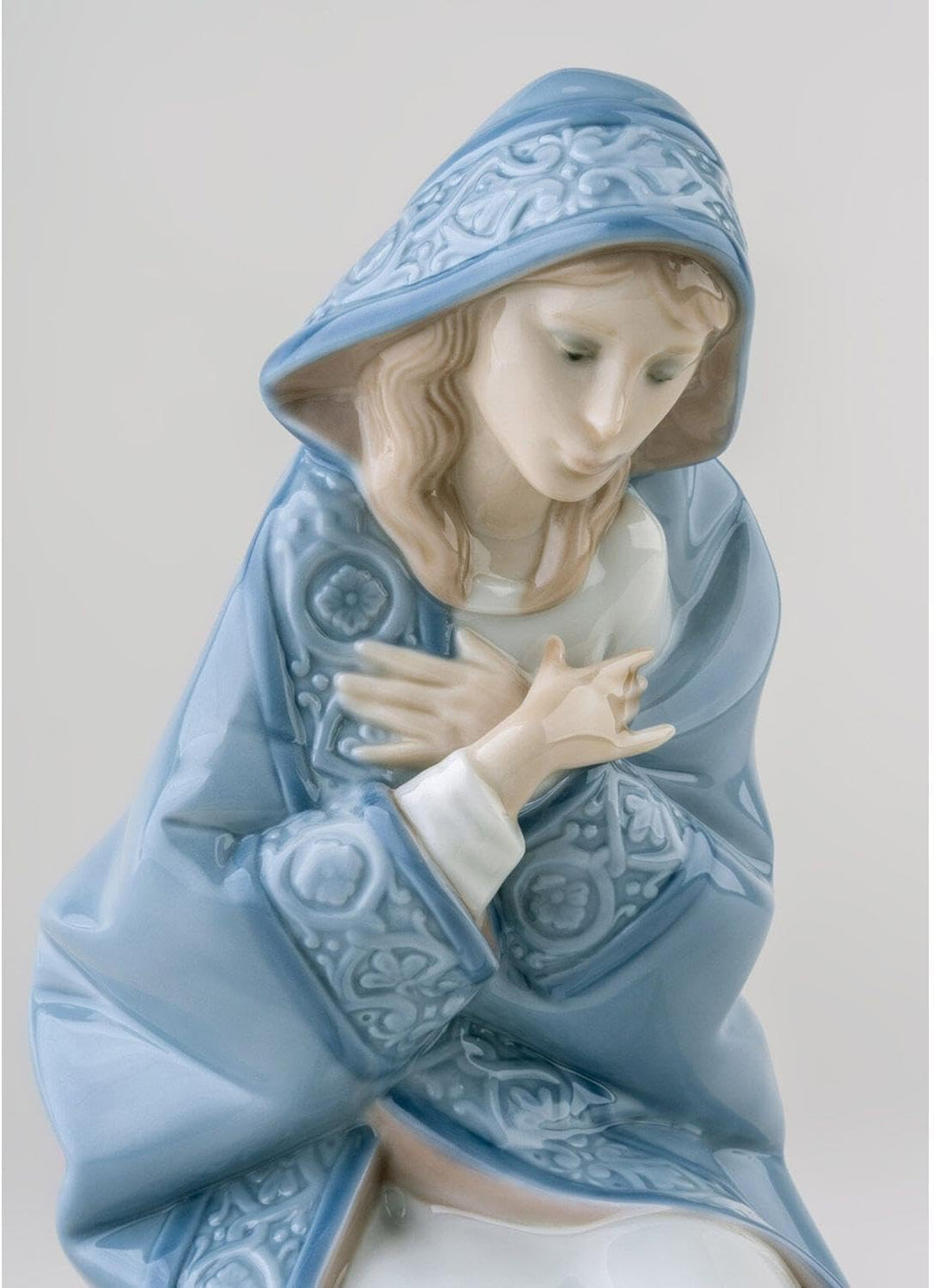 LLADRÓ Krippenfigur Jungfrau Maria. Ii. Jungfrau Maria. Porzellan.