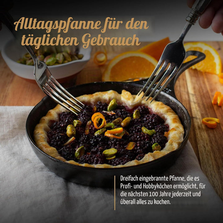 Lodge Blacklock Gusseisen-Bratpfanne, 17,8 cm, vorgebrannte Gusseisen-Bratpfanne, einfache Reinigung