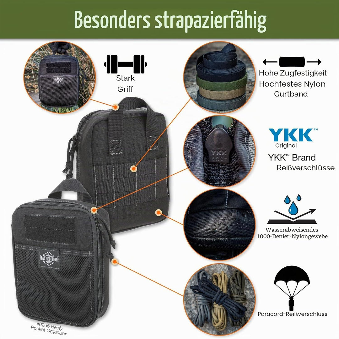Maxpedition Beefy Pocket Organizer Tasche Einheitsgrösse Schwarz, Einheitsgrösse Schwarz