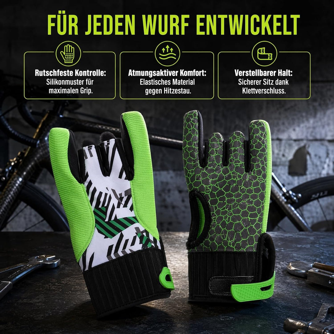 LIOOBO 1 Paar Bowlinghandschuhe mit Fingern Bowling-Stützhandschuh Männer Bowling-Handschuhe Billard