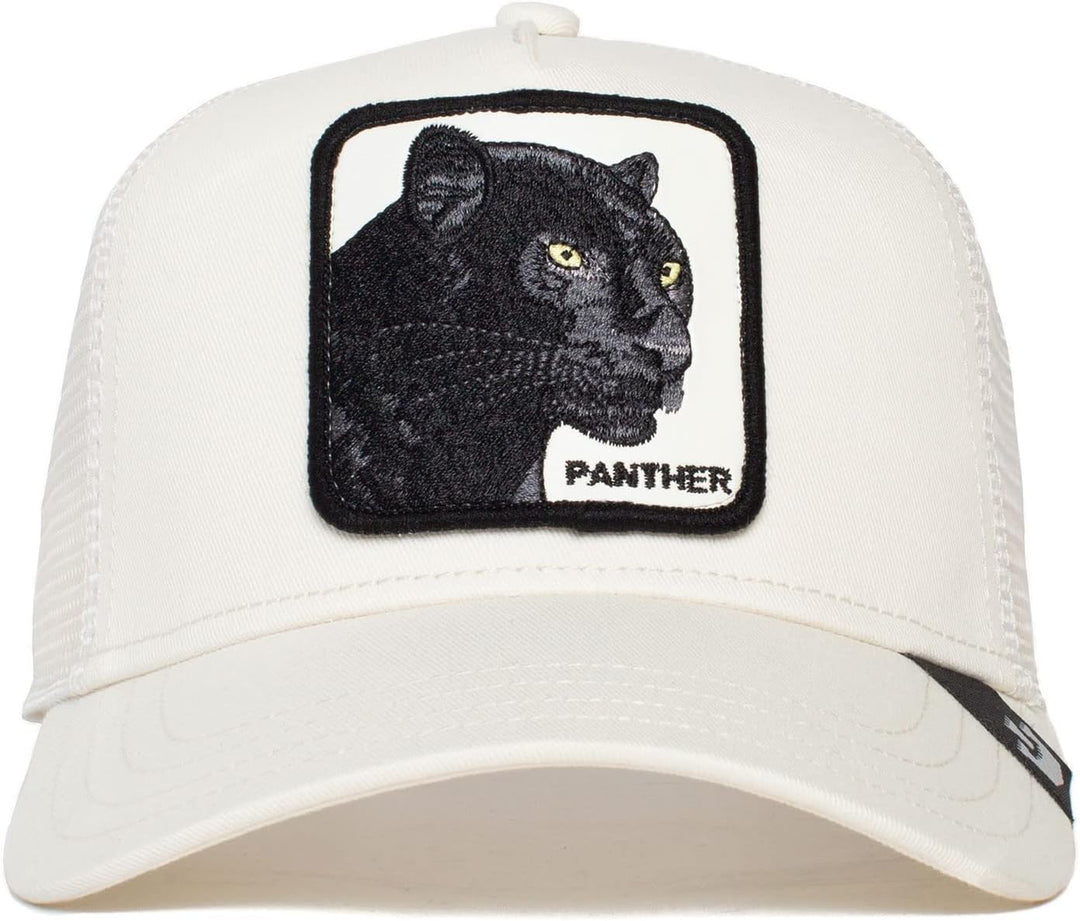 All American Men'Goorin Brothers-Hut 62 Trucker-Panther-White-#27184, 62 Trucker-Panther-White-#2718
