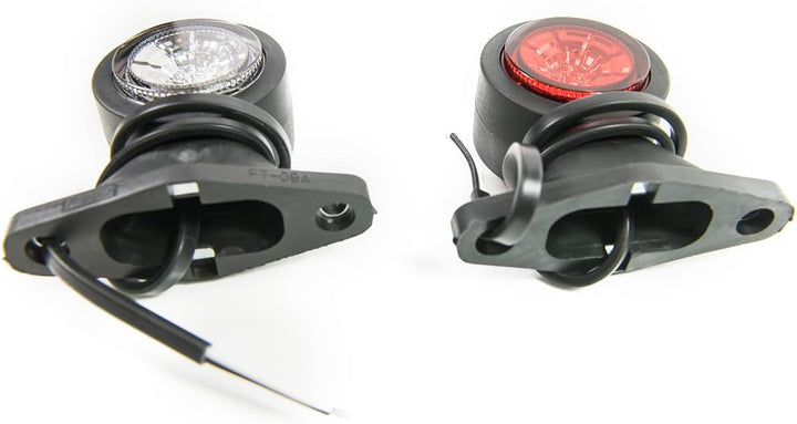 2 x LED Gummi Begrenzungsleuchte Seitenleuchte 12V 24V mit E-Prüfzeichen Positionsleuchte Auto LKW P