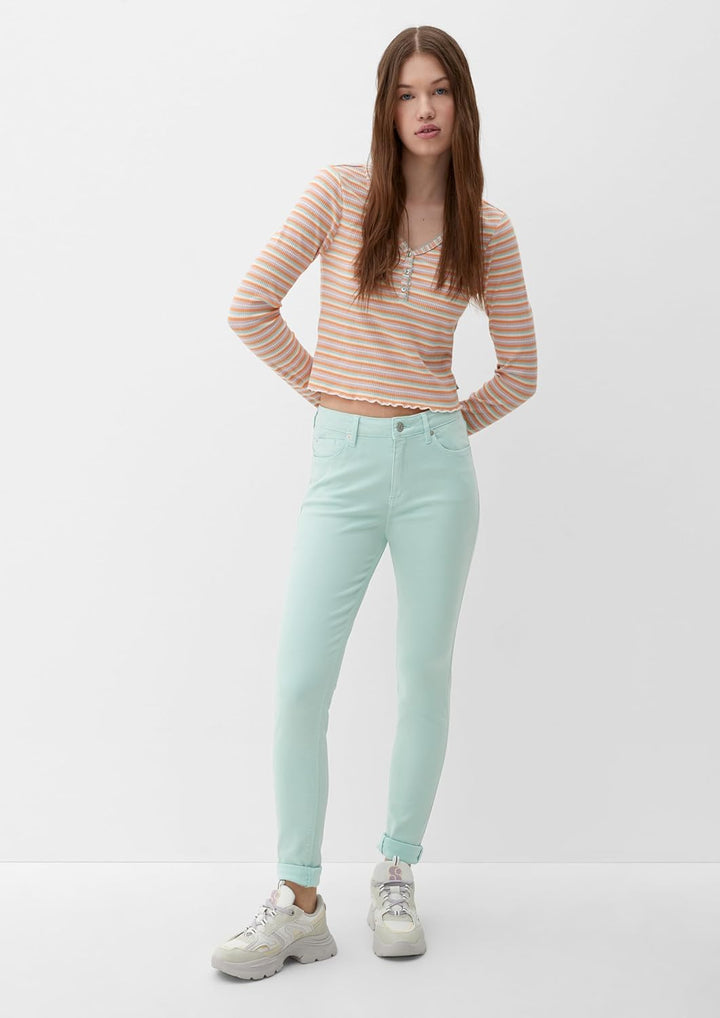 Q/S by s.Oliver Damen Jeans-Hose, lang 32W / 30L Blue Green, 32W / 30L Blue Green