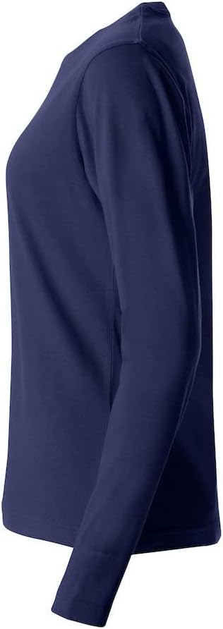Clique - Langarm-T-Shirt mit Rundhalsausschnitt für Damen Basic-T L/S Damen aus Baumwolljersey in Sl