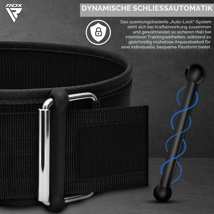 RDX 4” Gewichthebergürtel, Auto-Lock Trainingsgürtel, Powerlifting Krafttraining Bodybuilding Fitnes