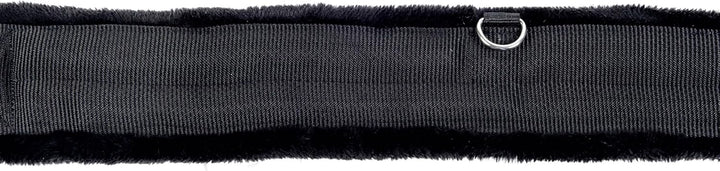 HKM Sattelgurt -Teddy- 9116 - schwarz/cream 145 cm, 9116 - schwarz/cream 145 cm