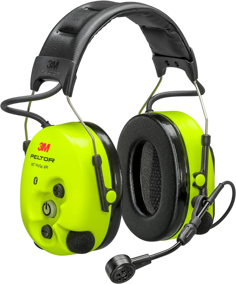 3M Gehörschutz-Headset PELTOR WS ProTac XPI, Kopfbügel, Bluetooth, gelb 7100196045 (Kapselgehörschut