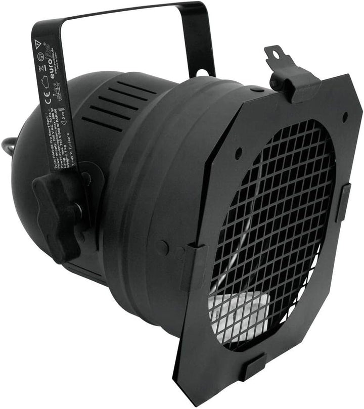 EUROLITE PAR-56 Spot Short mit Stecker sw | PAR-56-Gehäuse, Lieferung mit Kabel + Stecker