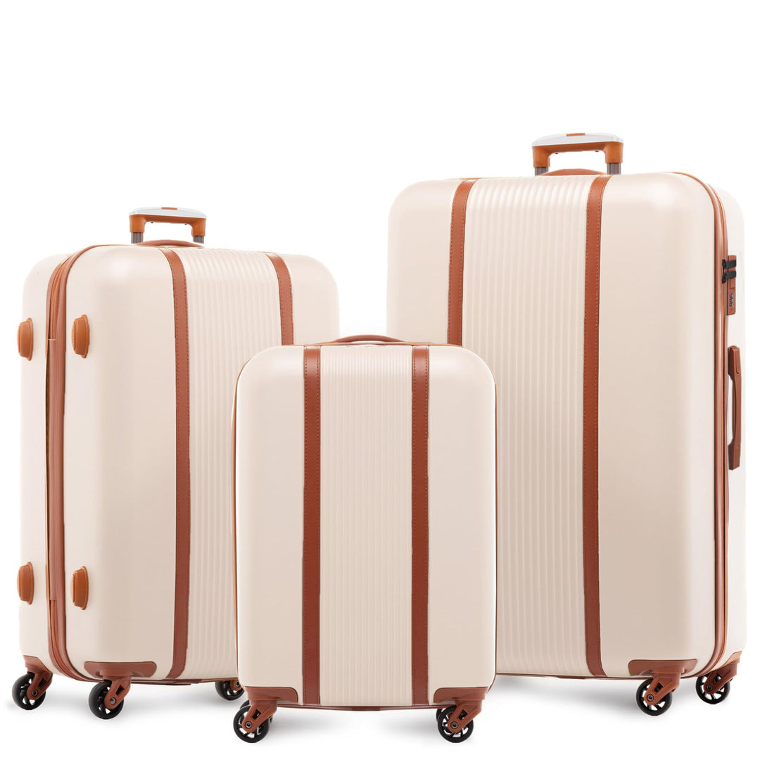 FERGÉ Kofferset Hartschale 3-teilig Milano Trolley-Set - Handgepäck 55 cm, L und XL 3er Set Hartscha