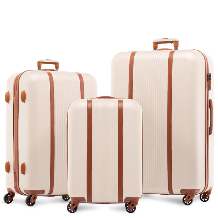 FERGÉ Kofferset Hartschale 3-teilig Milano Trolley-Set - Handgepäck 55 cm, L und XL 3er Set Hartscha