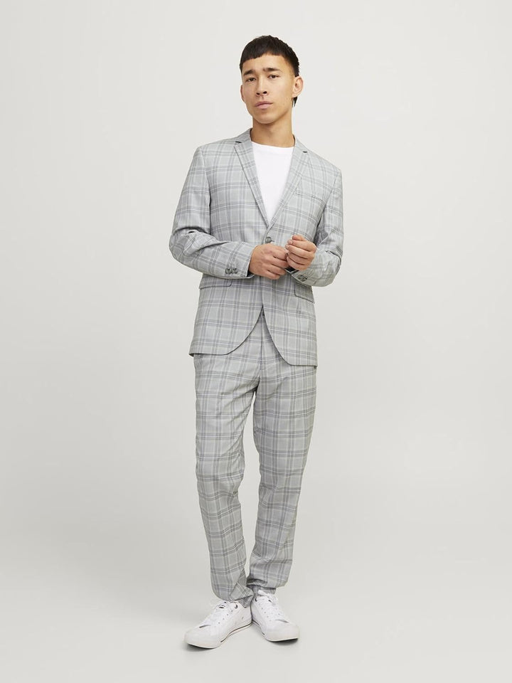 JACK & JONES Herren Jprfranco Check Suit Sn Anzug 46 Griffin/Checks:super Slim Fit, 46 Griffin/Check