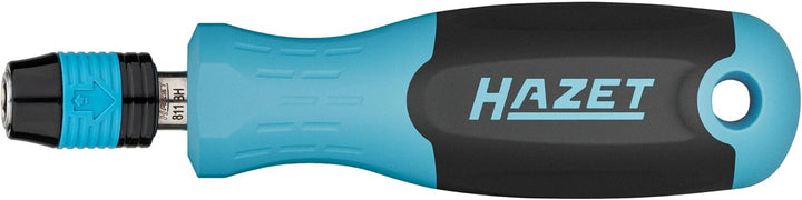 HAZET Bithalter 811BH, 1/4 Zoll Sechskant, 132,5 mm Länge, Bajonettverschluss, rutschfester 3-Kompon