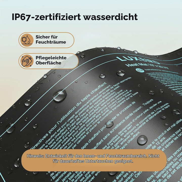Luxbird Heizmatte Pflanzen, 6 Pack 20W Wasserdicht Wärmematte für Zimmergewächshaus, Indoor-Gärtnern