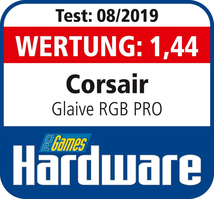 Corsair Glaive PRO RGB Komfortable FPS/MOBA Optisch Gaming Maus (18.000 DPI Optisch Sensor, Austausc