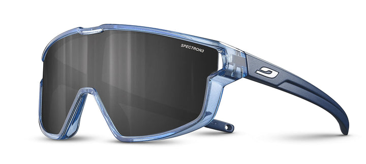 Julbo Unisex Kinder Fury Mini Sunglasses, Blau Durchscheinend Glänzend / Blau Matt