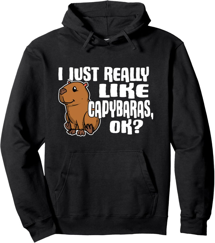 I Just Really Like Capybaras Ok Lustiges Capybara Kostüm Pullover Hoodie
