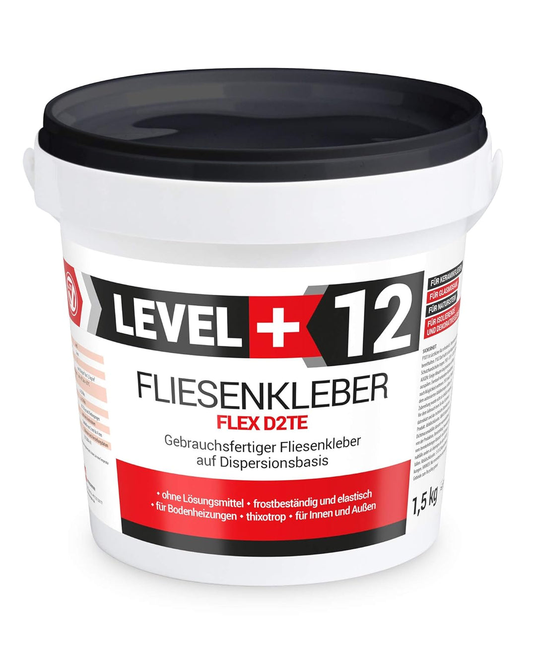 1,5kg Fertig Fliesenkleber Steinkleber Flexmörtel Weiss Innen Aussen Dispersions-Kleber RM12
