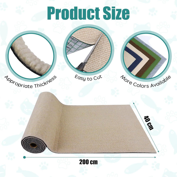 Kratzteppich selbstklebend Kratzmatte Katze Sofa Kratzbretter Katze Wand Kratzbrett Katzen Katzenwan