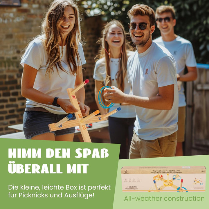 Ringwurfspiel Kinderspiele - Spiele für draussen - werfen den Ring für Kinder und Erwachsene – ringw
