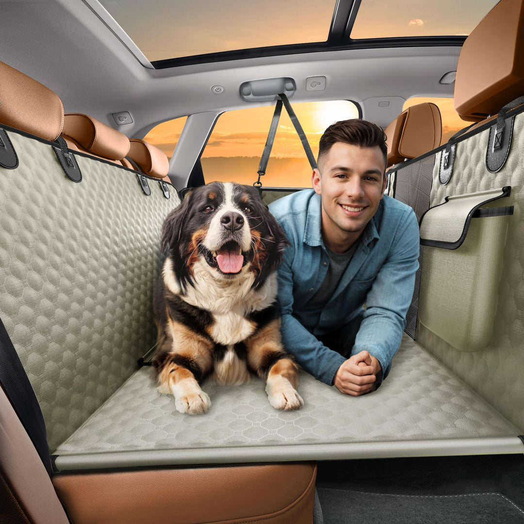 Rücksitzverlängerung für Hunde, robuster Hunde-Autositzbezug für Rücksitz und aggressives Kauen, gro
