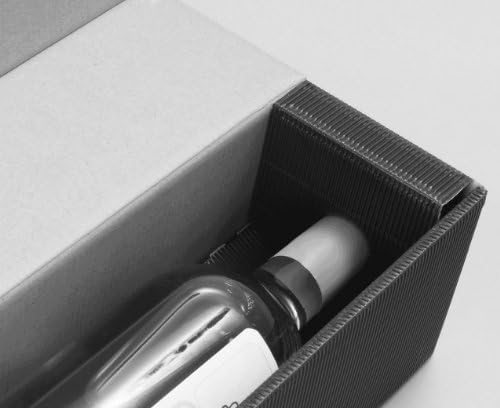 10 Stück Weinkarton, Weinverpackung, Flaschenkarton - FineLine black (schwarz) für eine Flasche Wein