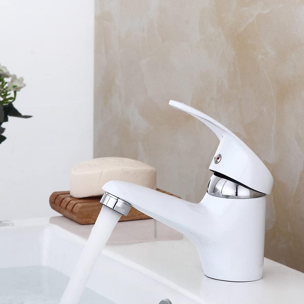 Wasserhahn Bad Waschtischarmatur mit Zugstange Einhebelmischer Wasserhahn Bad mit Auslauf Höhe 4.5 c