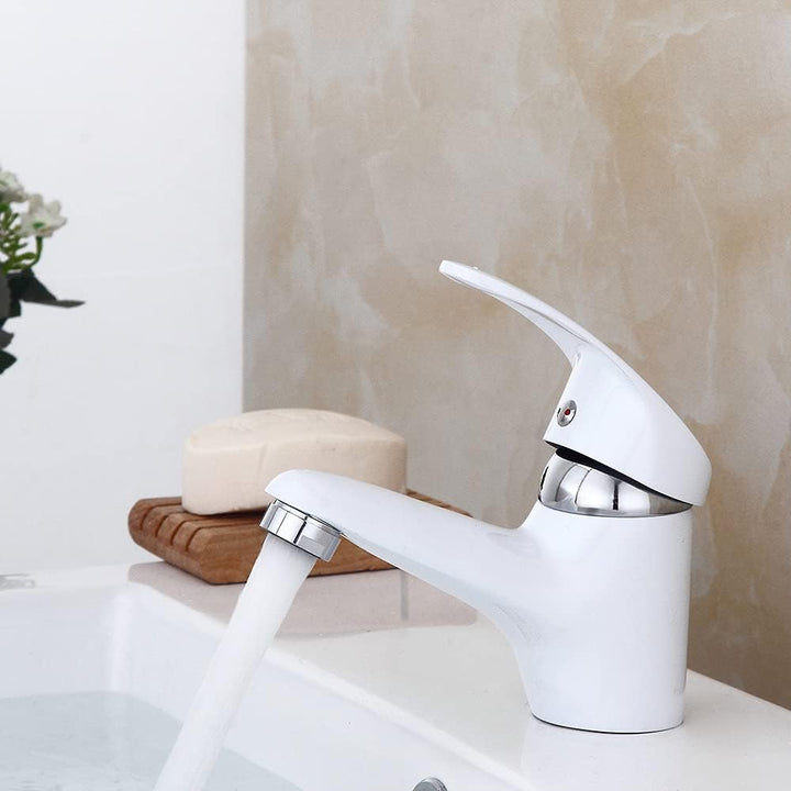 Wasserhahn Bad Waschtischarmatur mit Zugstange Einhebelmischer Wasserhahn Bad mit Auslauf Höhe 4.5 c