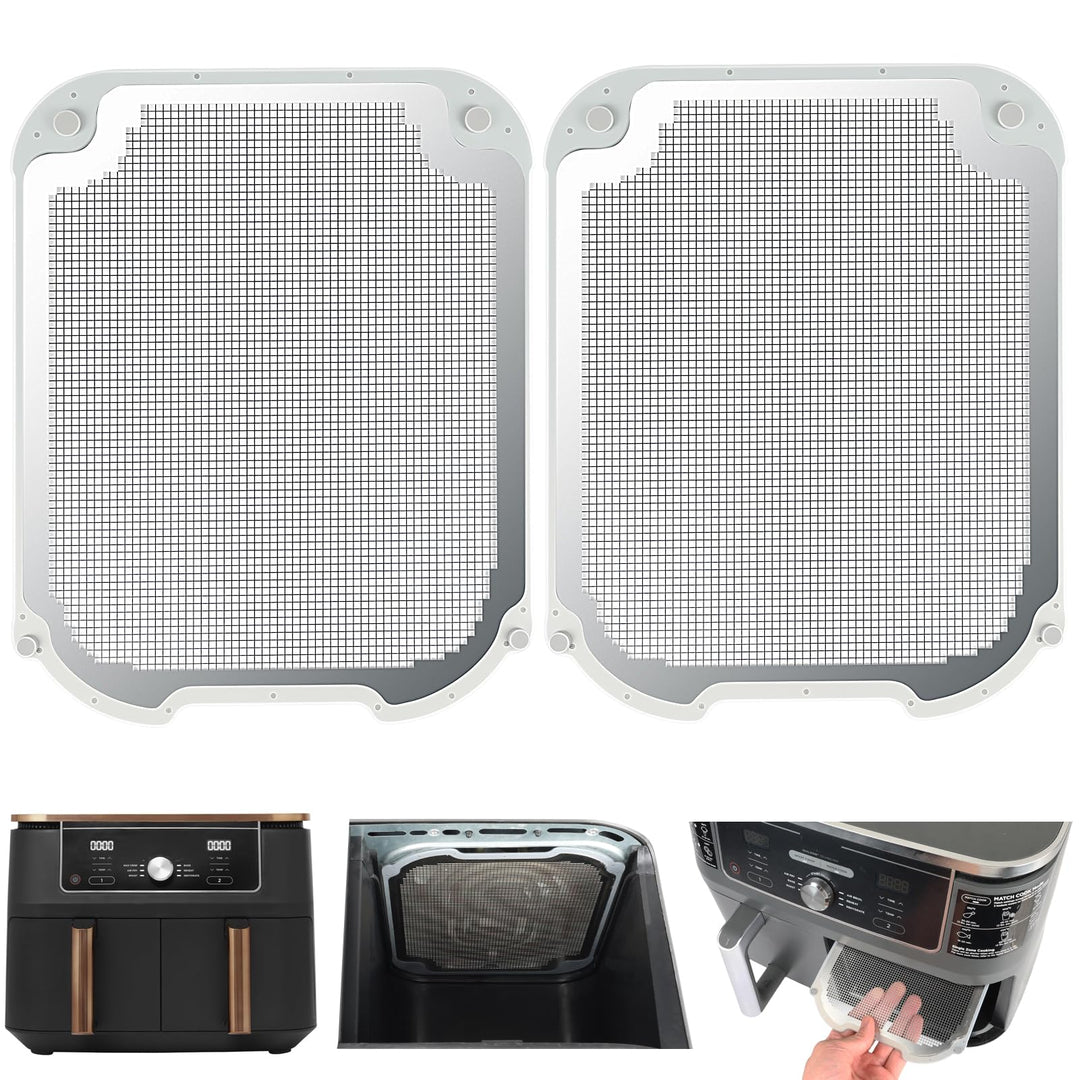 BYKITCHEN 2 Stück Spritzschutz Zubehör für Ninja Dual Zone Heissluftfritteuse 9,5L DZ400EU/DZ400EUST