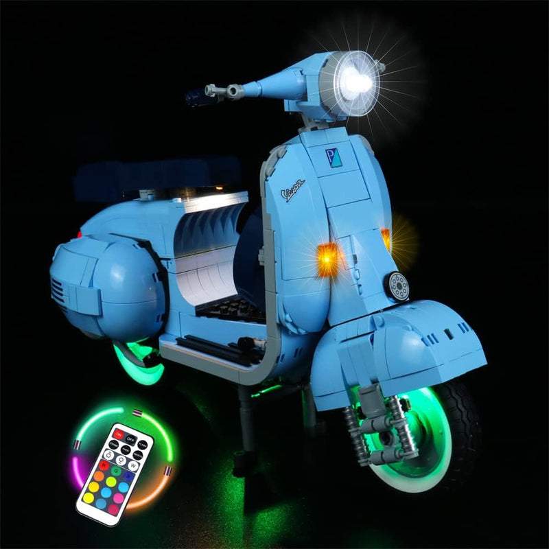 RGB-Fernbedienung Led Licht Set für Lego Vespa 125, Dekorationsbeleuchtungsset for Lego 10298 Vespa