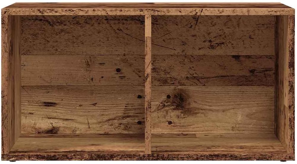 vidaXL Aufbewahrungstruhe Altholz-Optik 69,5x34x36 cm Holzwerkstoff, Aufbewahrungstruhe, Plattenspie