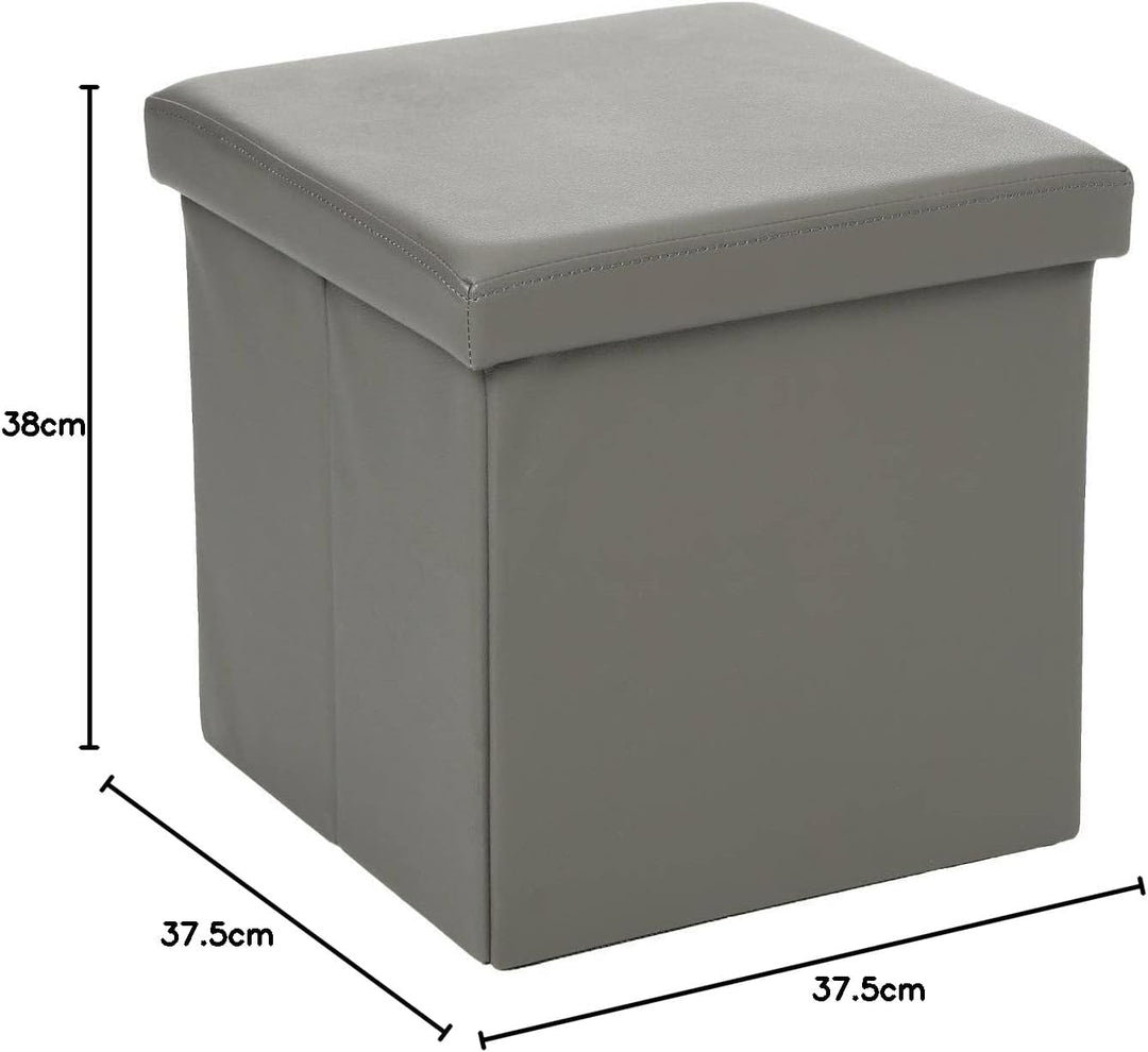 Klappbarer Sitzsack grau - Grau - Atmosphera créateur d'intérieur Grau Taupe, Grau Taupe