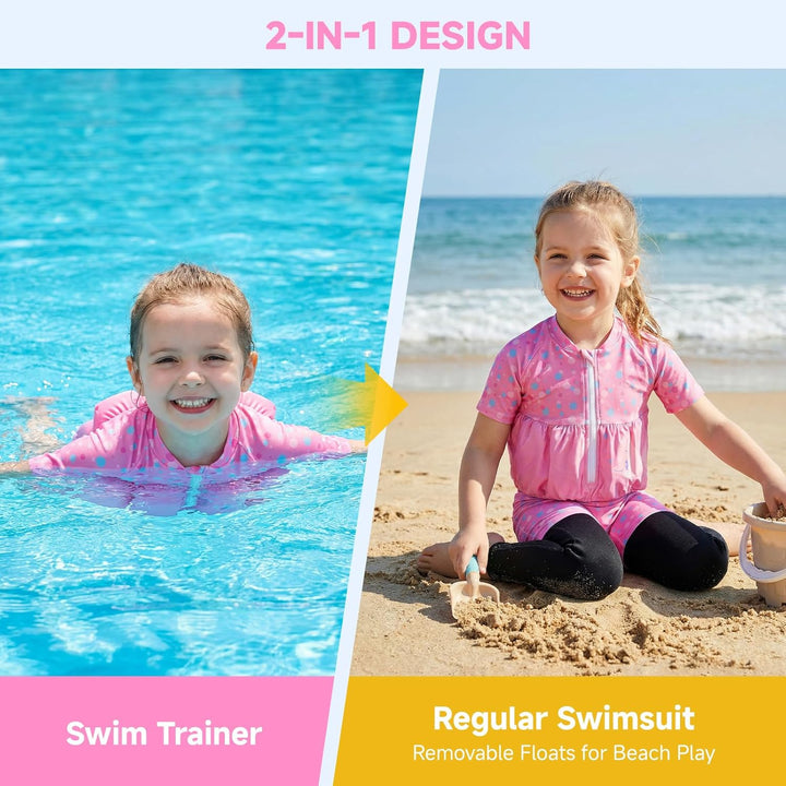 Badeanzug Baby Mädchen Jungen mit Floatation Kleinkind Schwimmtraining Hilfe Schwimmende Badeanzug E
