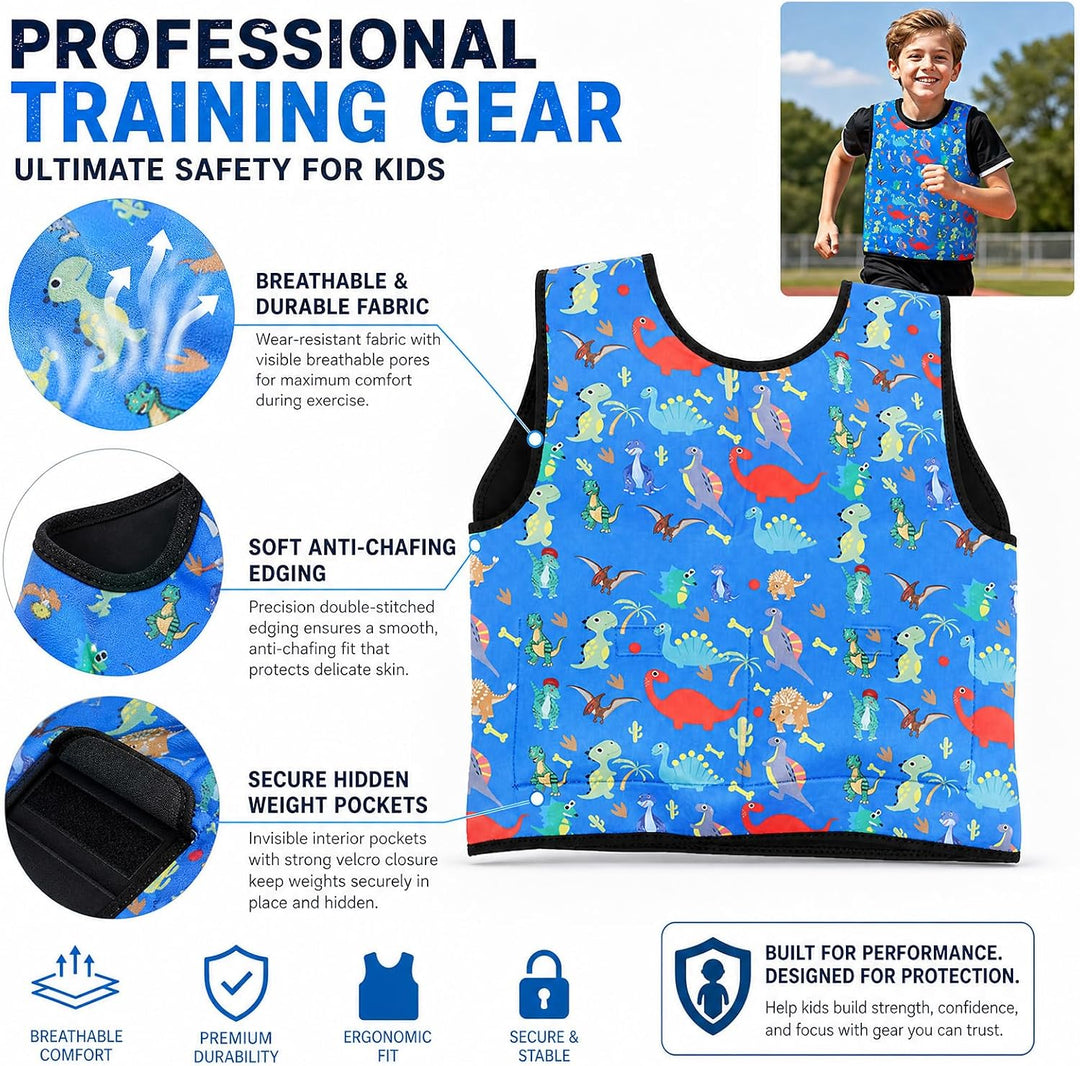 Gewichtsweste Kinder & Kompressionsweste, Verstellbare Weighted Vest als ADHS Hilfsmittel und Autism