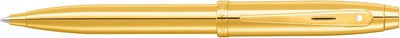 Sheaffer 100 9372 Glänzender PVD-Gold-Kugelschreiber mit PVD-Goldrand, Kugelschreiber