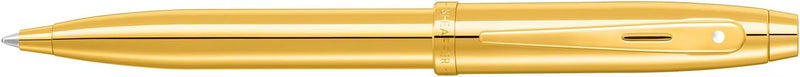 Sheaffer 100 9372 Glänzender PVD-Gold-Kugelschreiber mit PVD-Goldrand, Kugelschreiber