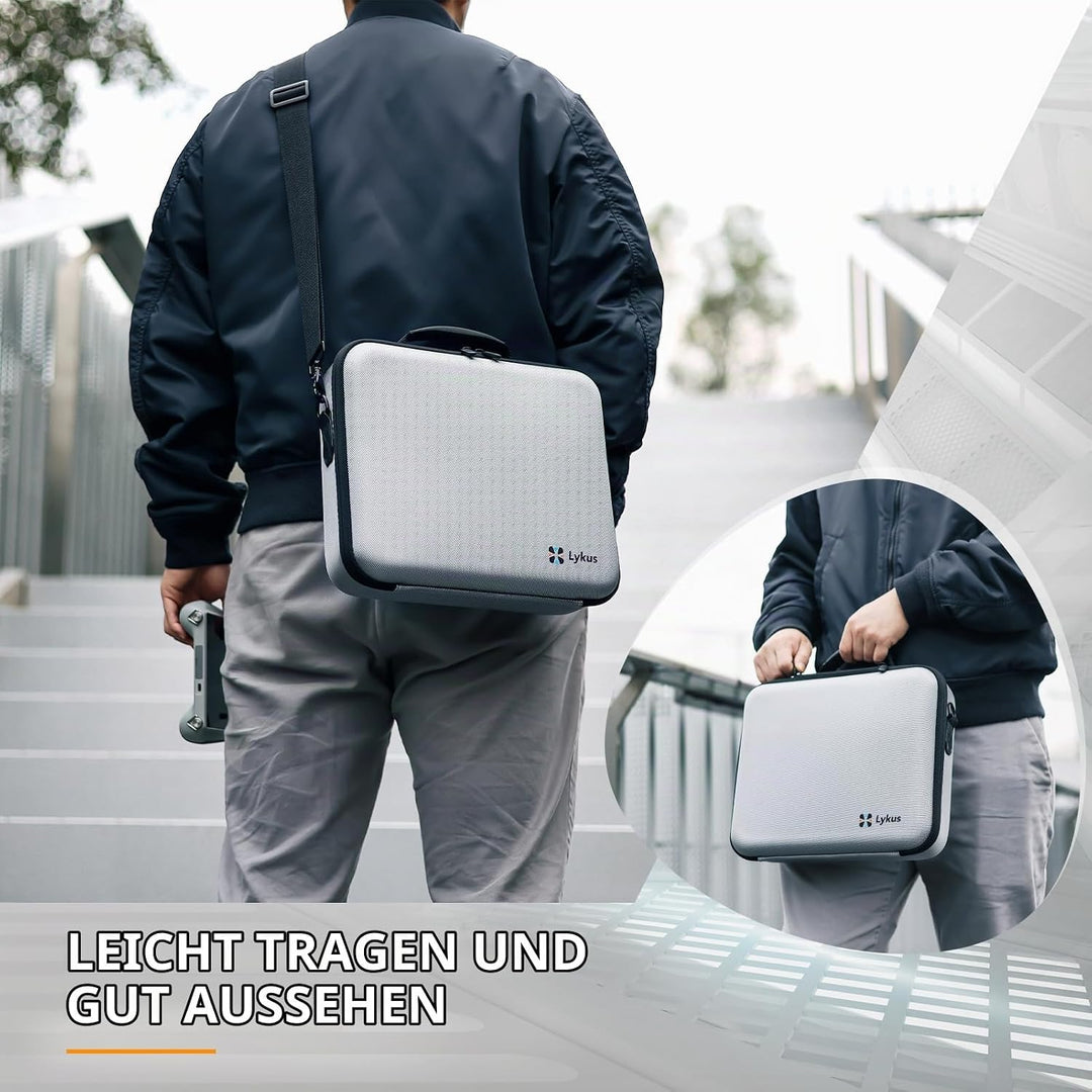 Lykus Spartan MM400 Tasche/Koffer/Case/Bag/Tragetasche für DJI Mini 4 Pro/Mini 3/Mini 3 Pro, Passend