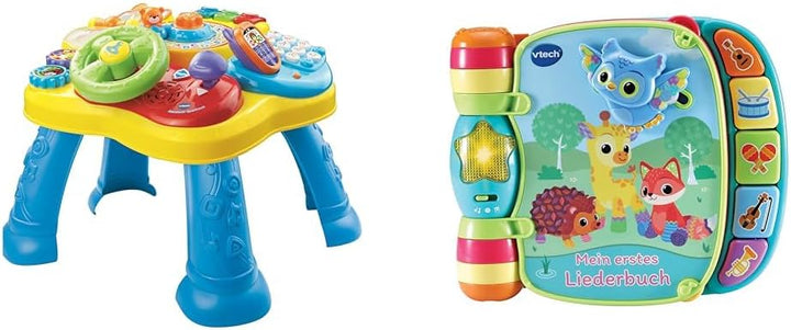 VTech Baby Abenteuer Spieltisch – Bunter Babyspieltisch mit 6 Spielfeldern und interaktiven Elemente