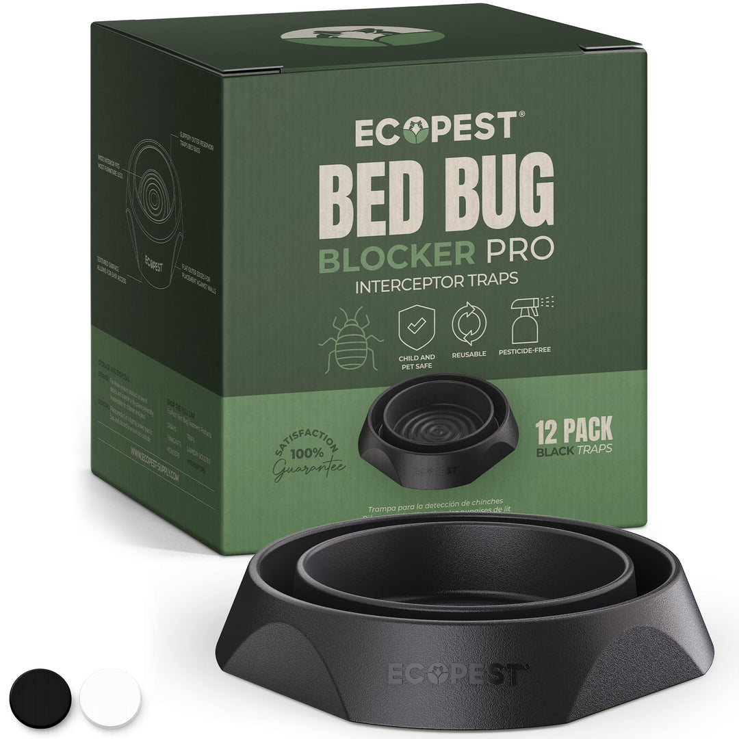 ECOPEST Bettwanzen Detektor – 12er Pack | Bettwanzenfalle Bed Bug Blocker (Pro) | Bettwanzen Test (S