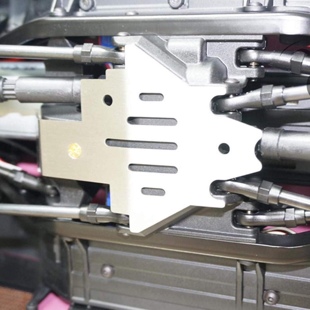 5 Stück Edelstahl-Chassis-Rüstungsschutz Unterfahrschutz für Traxxas TRX-4 RC Car 82056-4