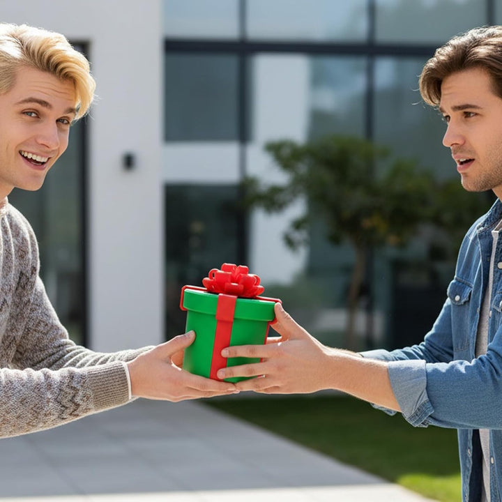 Generisch Streichbox, wirklich nervige Geschenkbox mit Drehaufbewahrung, Schraubboxen Streich, lusti